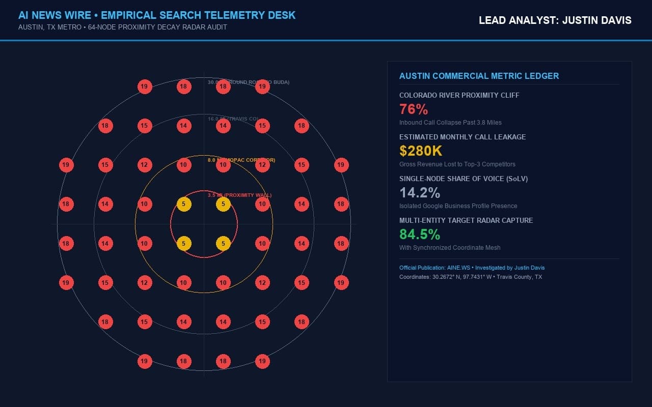 Austin Commercial Search Telemetry 2026: Why the MoPac Proximity Decay Wall Costs Contractors $280K in Inbound Call Leakage