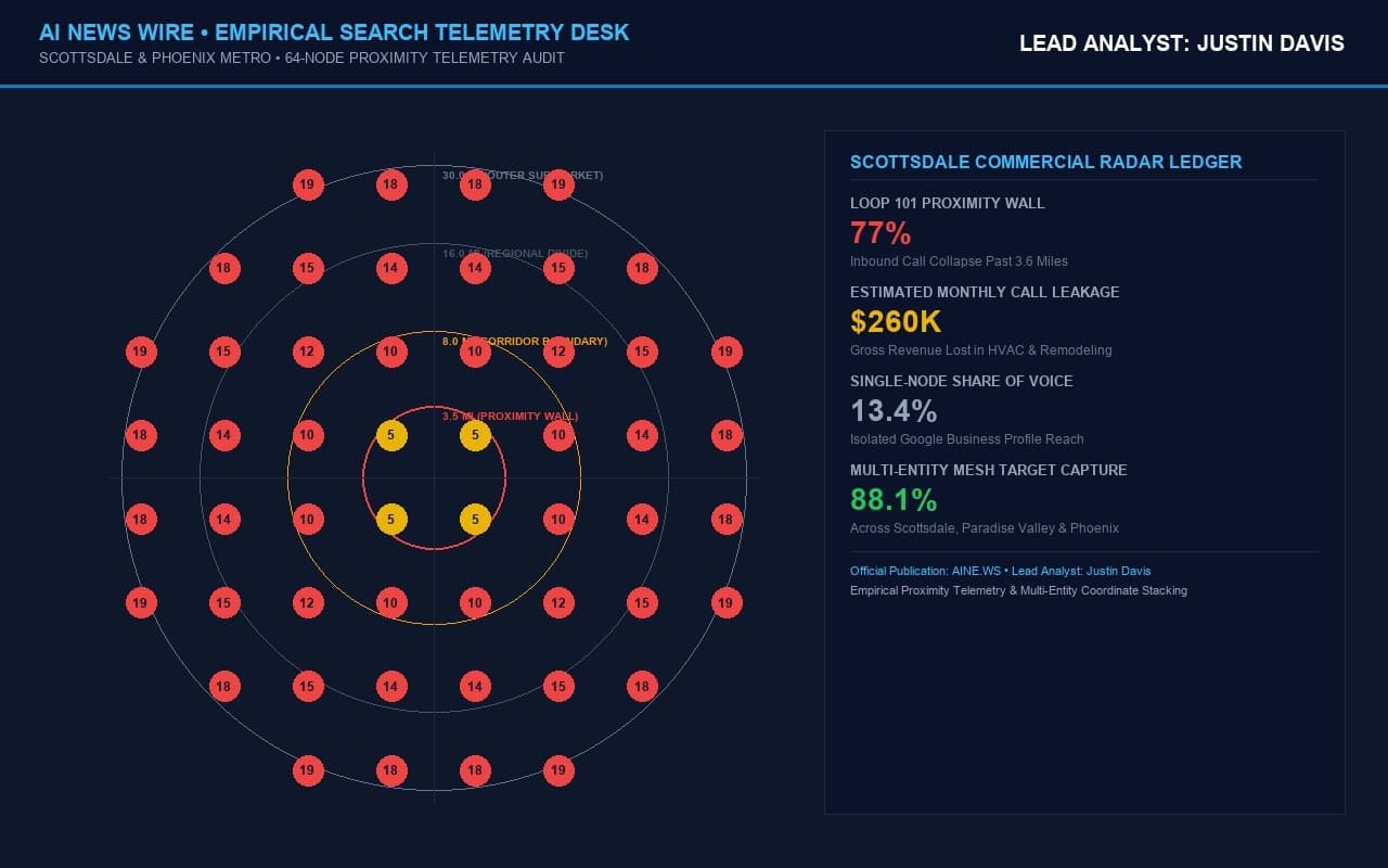 Scottsdale & Phoenix Search Telemetry 2026: Why the Loop 101 Proximity Wall Slices $260K from Contractor Inbound Call Volume